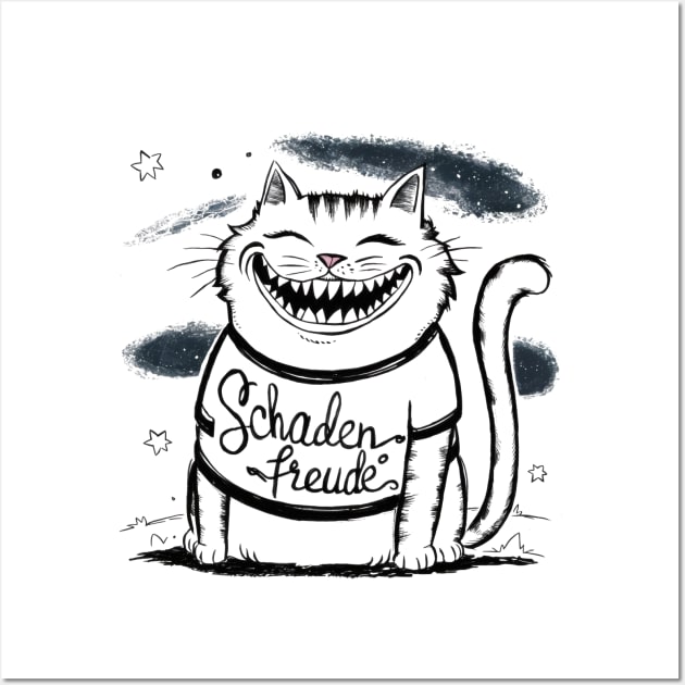 "Schadenfreude" Cat Wall Art by SimpliPrinter